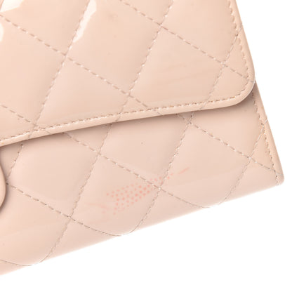 Chanel Patent Quilted Large Flap Wallet Pink 11 of 24
