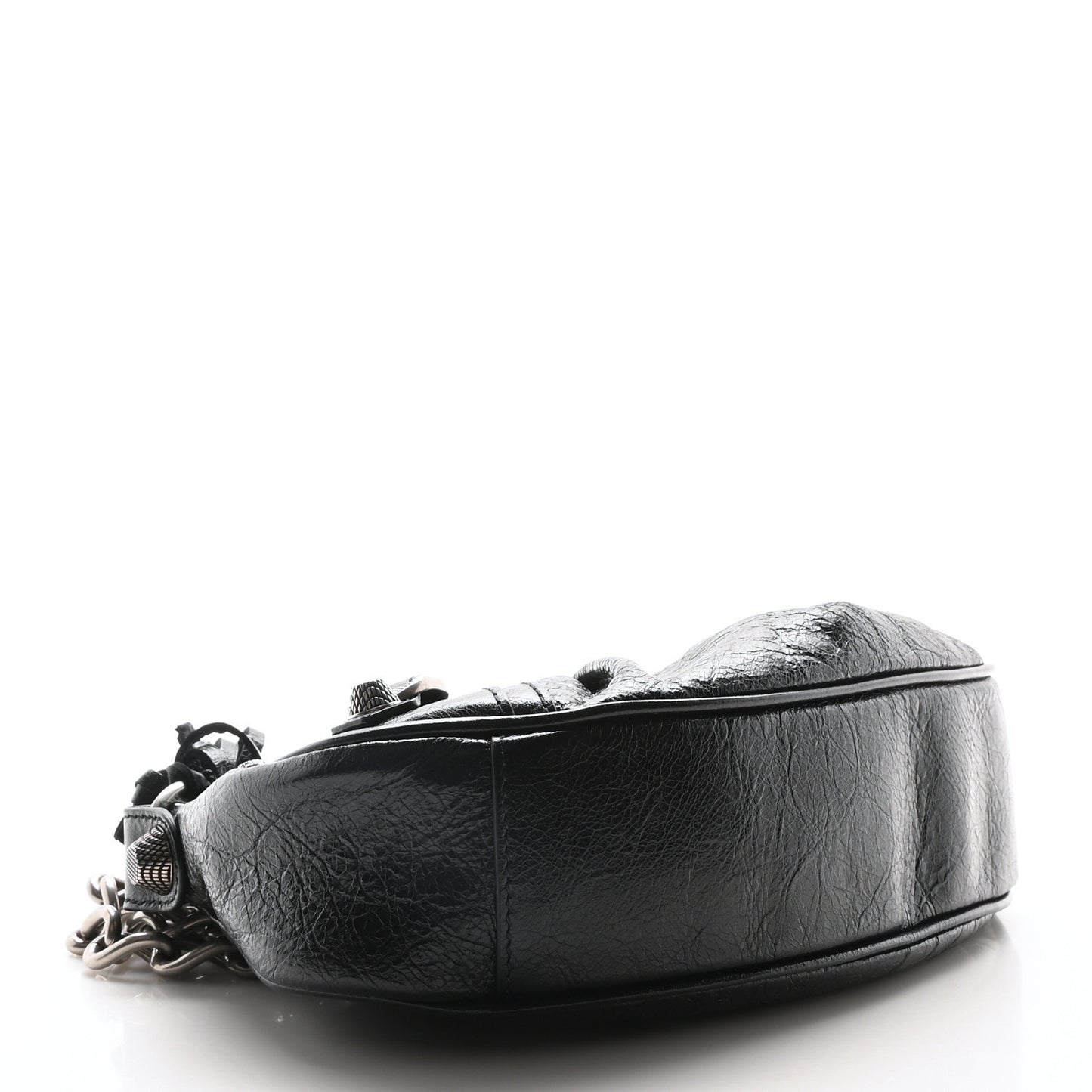 Agneau Arena Le Cagole Chain Shoulder Bag XS Black