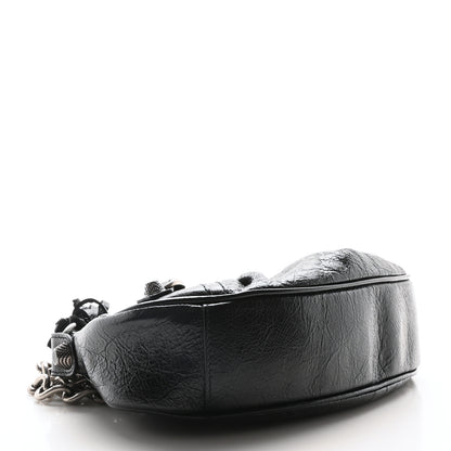 Balenciaga Agneau Arena Le Cagole Chain Shoulder Bag XS Black 4 of 11