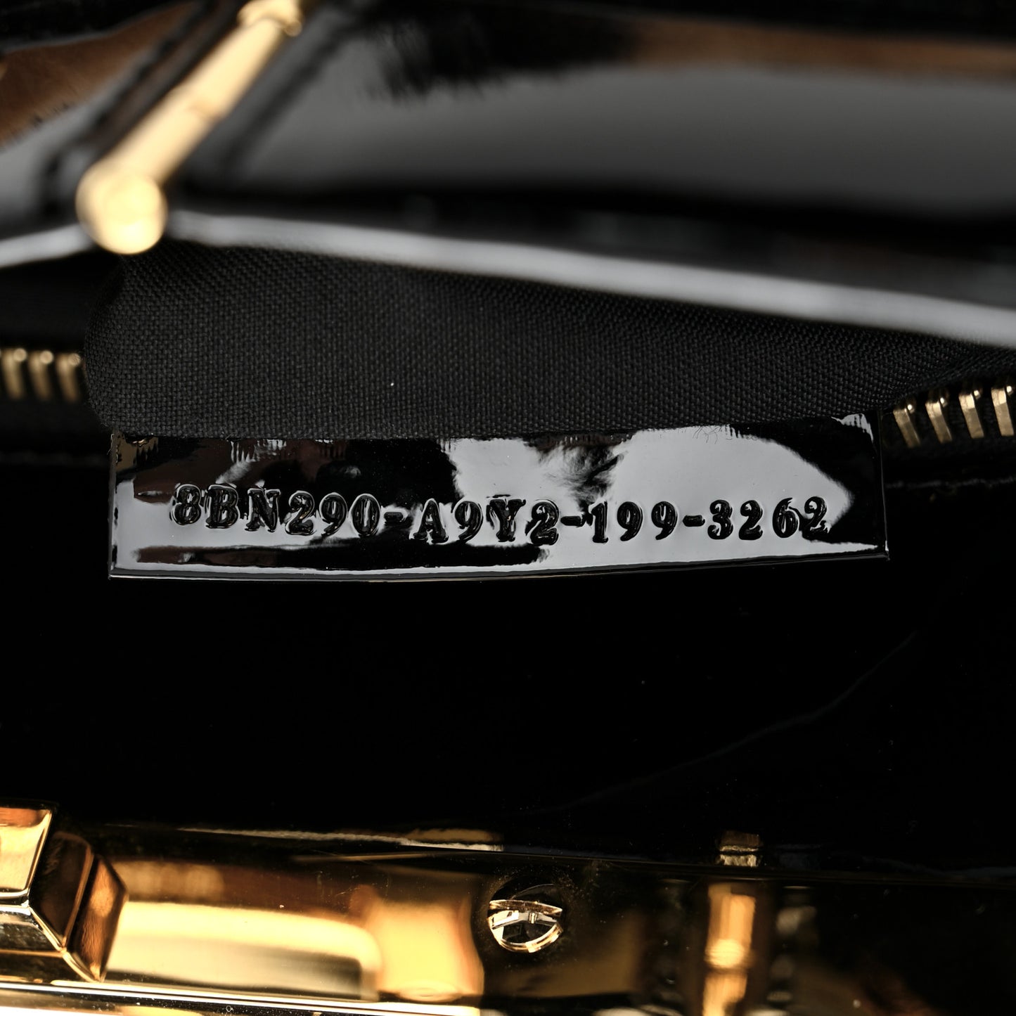 Shearling Vitello Vernice Mou Pequin Striped Medium Peekaboo Iconic Satchel Tobacco Black