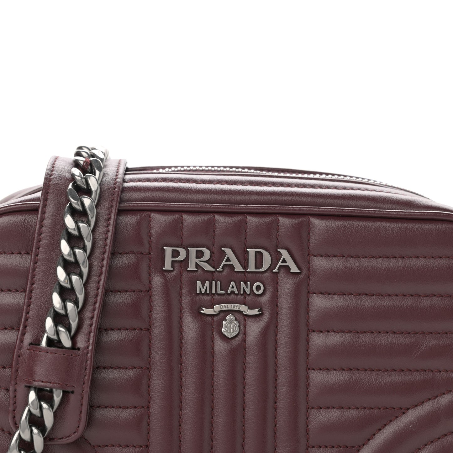 Soft Calfskin Impunture Diagramme Camera Bag Granato