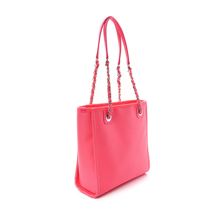 Chanel Canvas Mini Deauville Tote Pink Orange 2 of 12