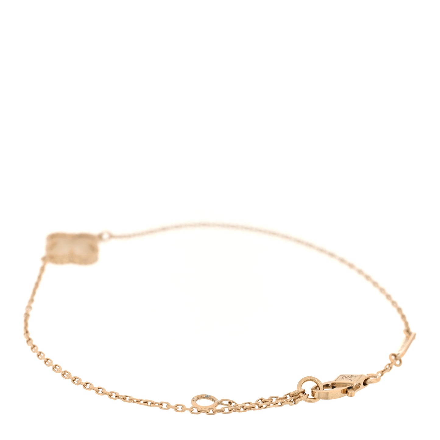 18K Yellow Gold Mother of Pearl Sweet Alhambra Bracelet