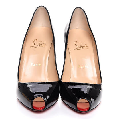 Christian Louboutin Patent Tibur 100 Pumps 39 Black 2 of 8