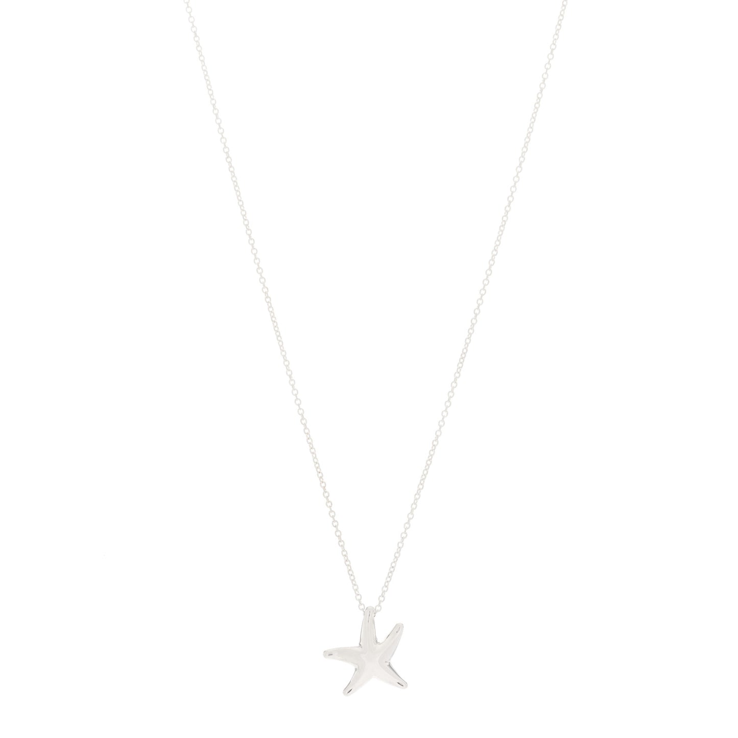 Sterling Silver 15mm Elsa Peretti Starfish Pendant Necklace