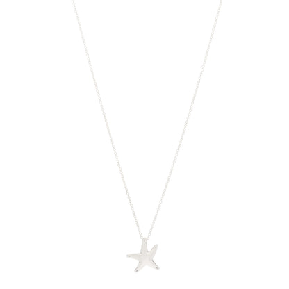Tiffany Sterling Silver 15mm Elsa Peretti Starfish Pendant Necklace 1 of 3