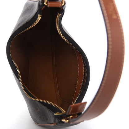 Celine Triomphe Canvas Calfskin Ava Shoulder Bag Tan 5 of 10