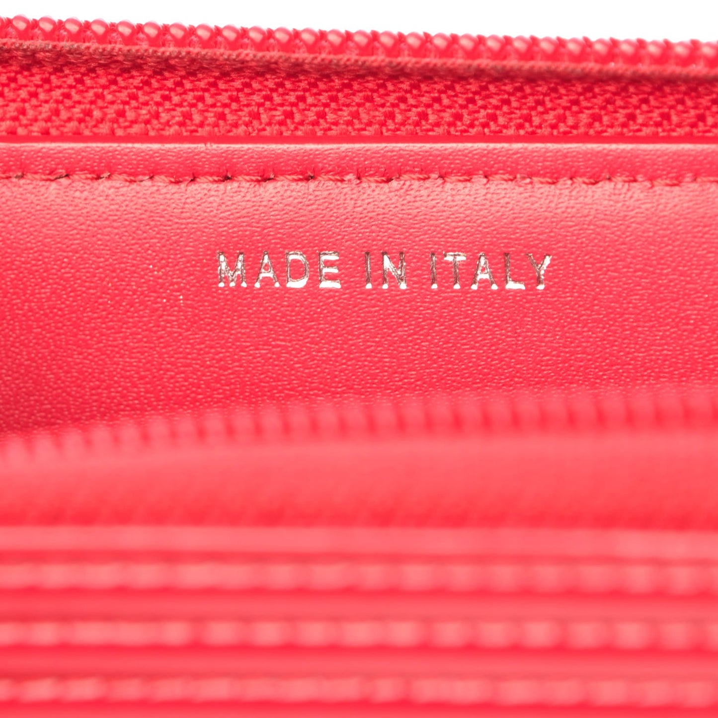 Patent Quilted Small Boy Zip Around Wallet Dark Pink