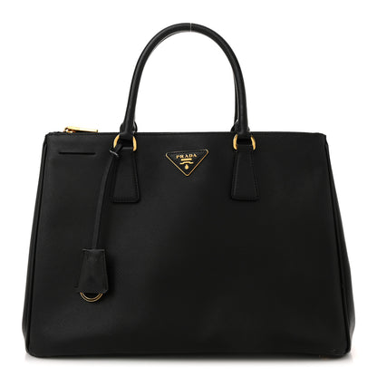 Prada Saffiano Lux Large Galleria Double Zip Tote Black 1 of 13