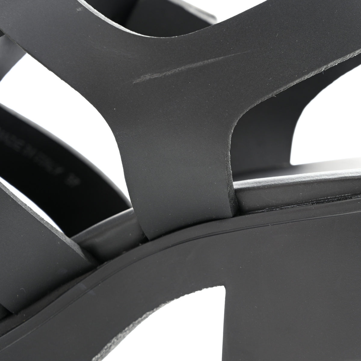 Foam Rubber Triangle Logo Monolith 55mm Cage Sandals 37 Black