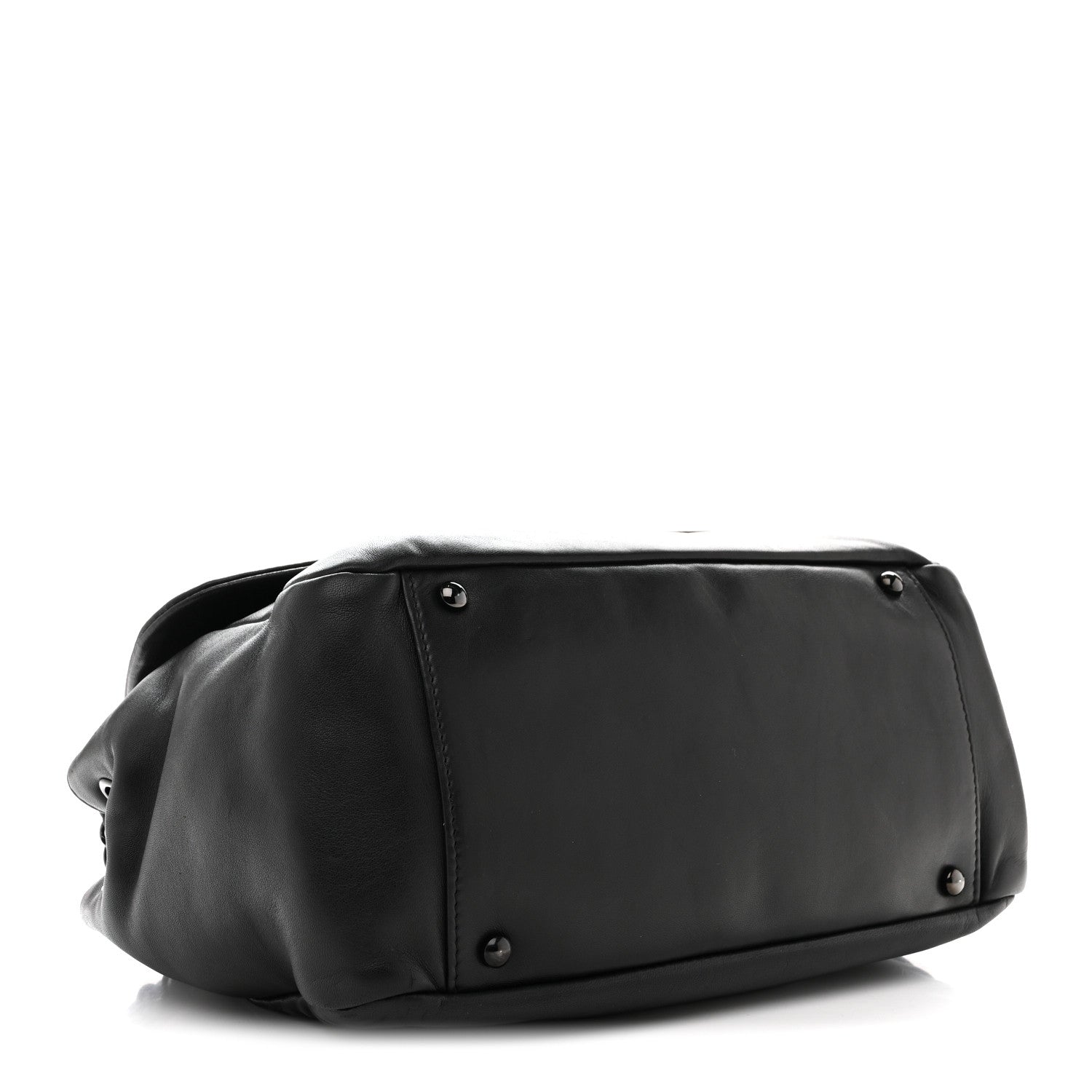 Chanel Lambskin Studded Accordion CC Flap Black 4 of 13