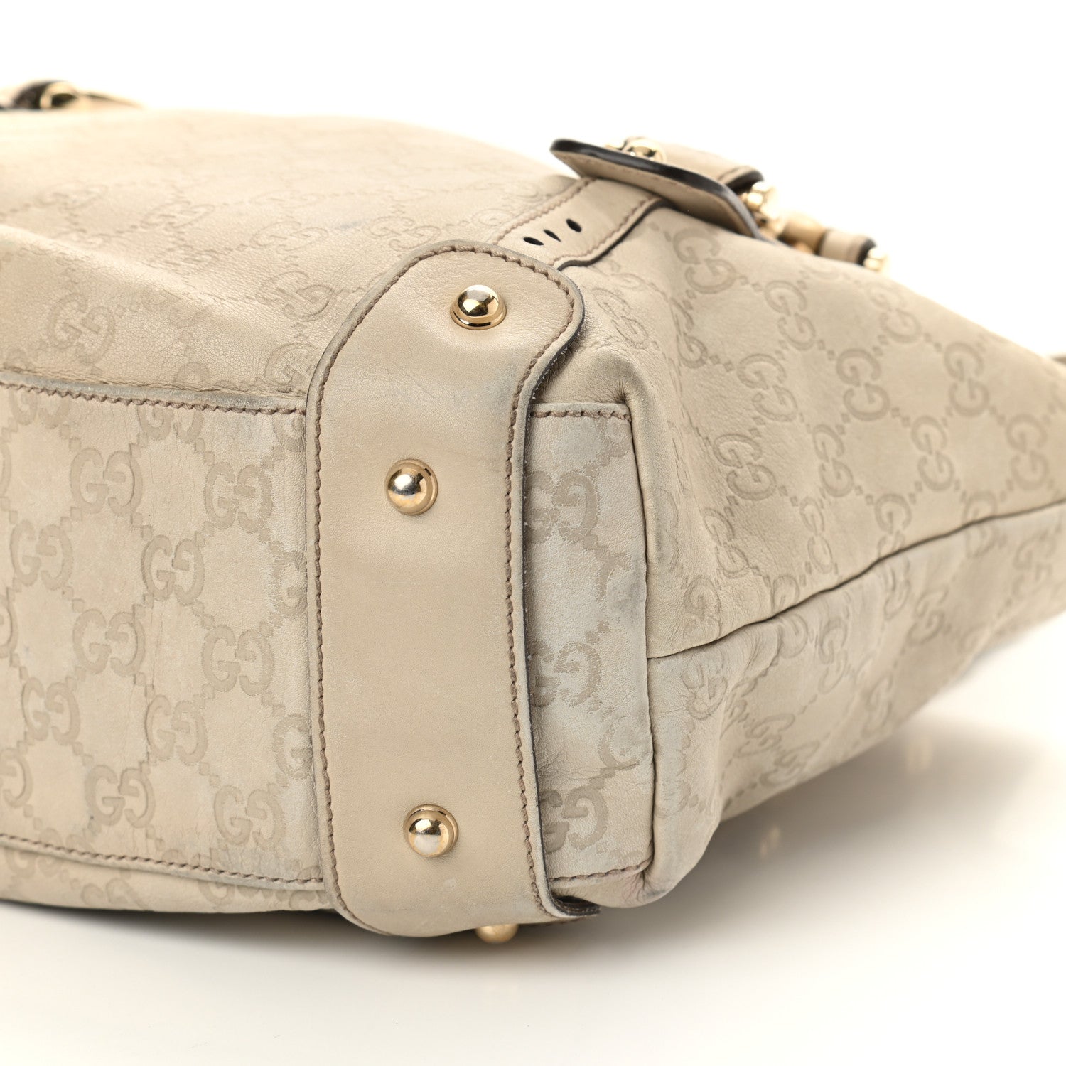 Gucci Guccissima Small Pelham Shoulder Bag Off White 9 of 17