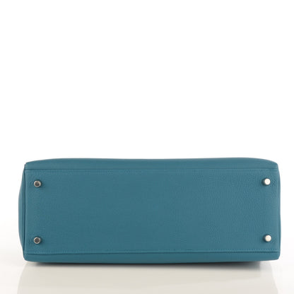 Hermes Togo Kelly Retourne 35 Cobalt 5 of 23