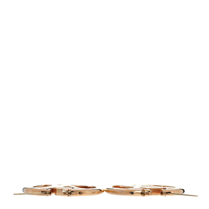 Louis Vuitton Metal Louise Hoop Earrings Gold 3 of 5