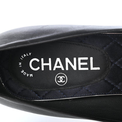 Chanel Lambskin Crystal CC Pumps 37 Black 12 of 18