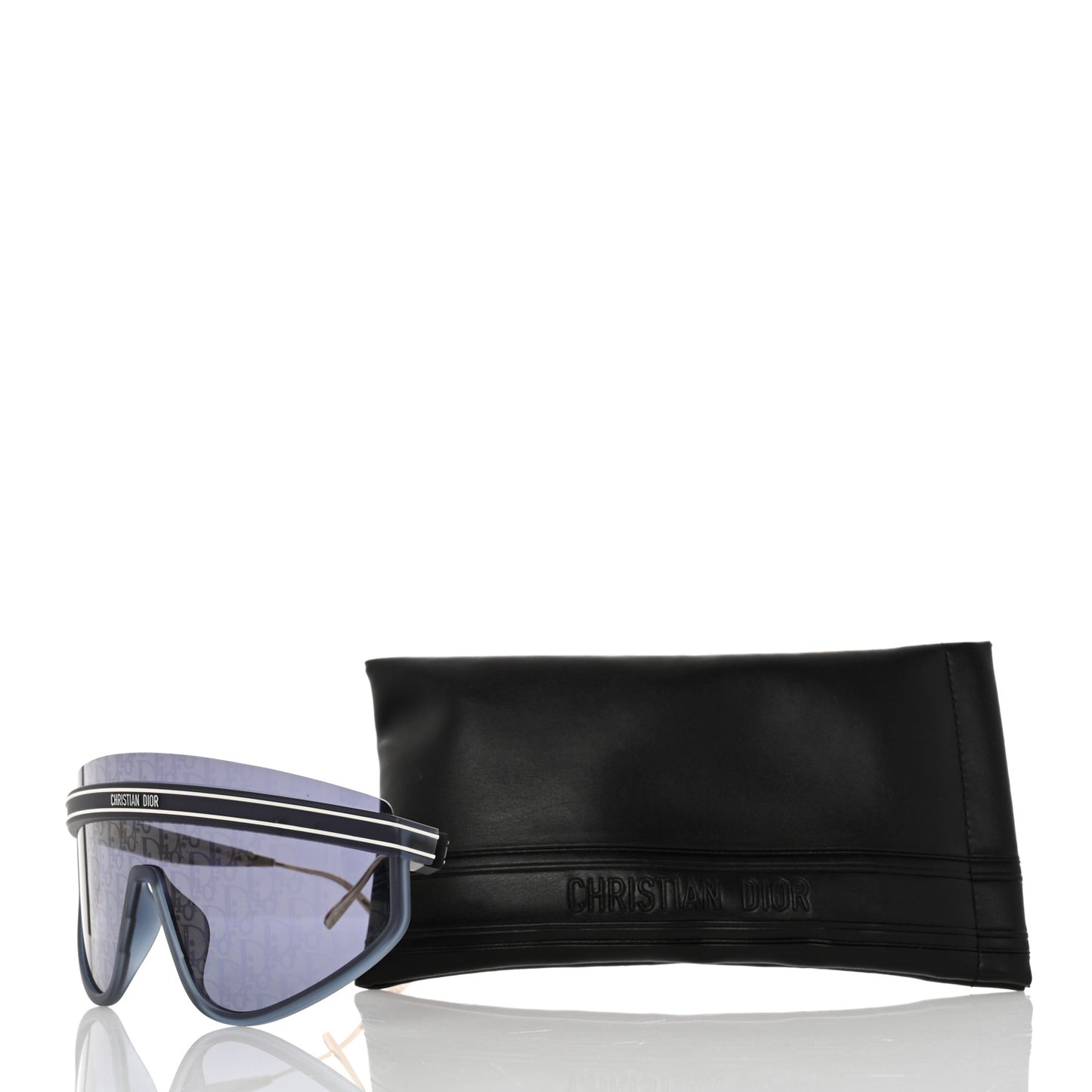 Oblique Mask DiorClub M2U Sunglasses Translucent Blue