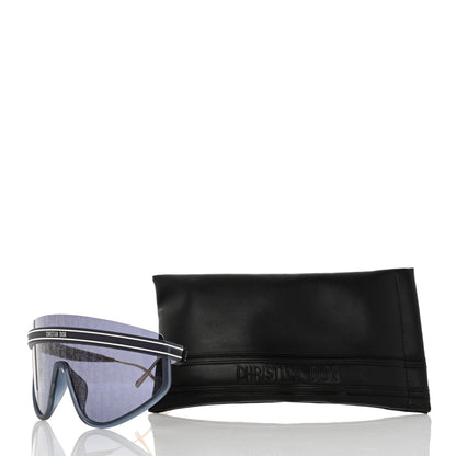 Christian Dior Oblique Mask DiorClub M2U Sunglasses Translucent Blue 8 of 8