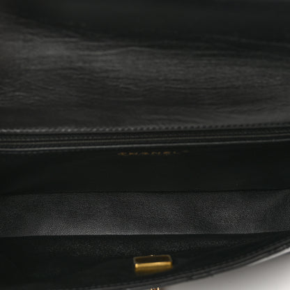 Chanel Crumpled Calfskin Quilted Clutch Black 5 of 7