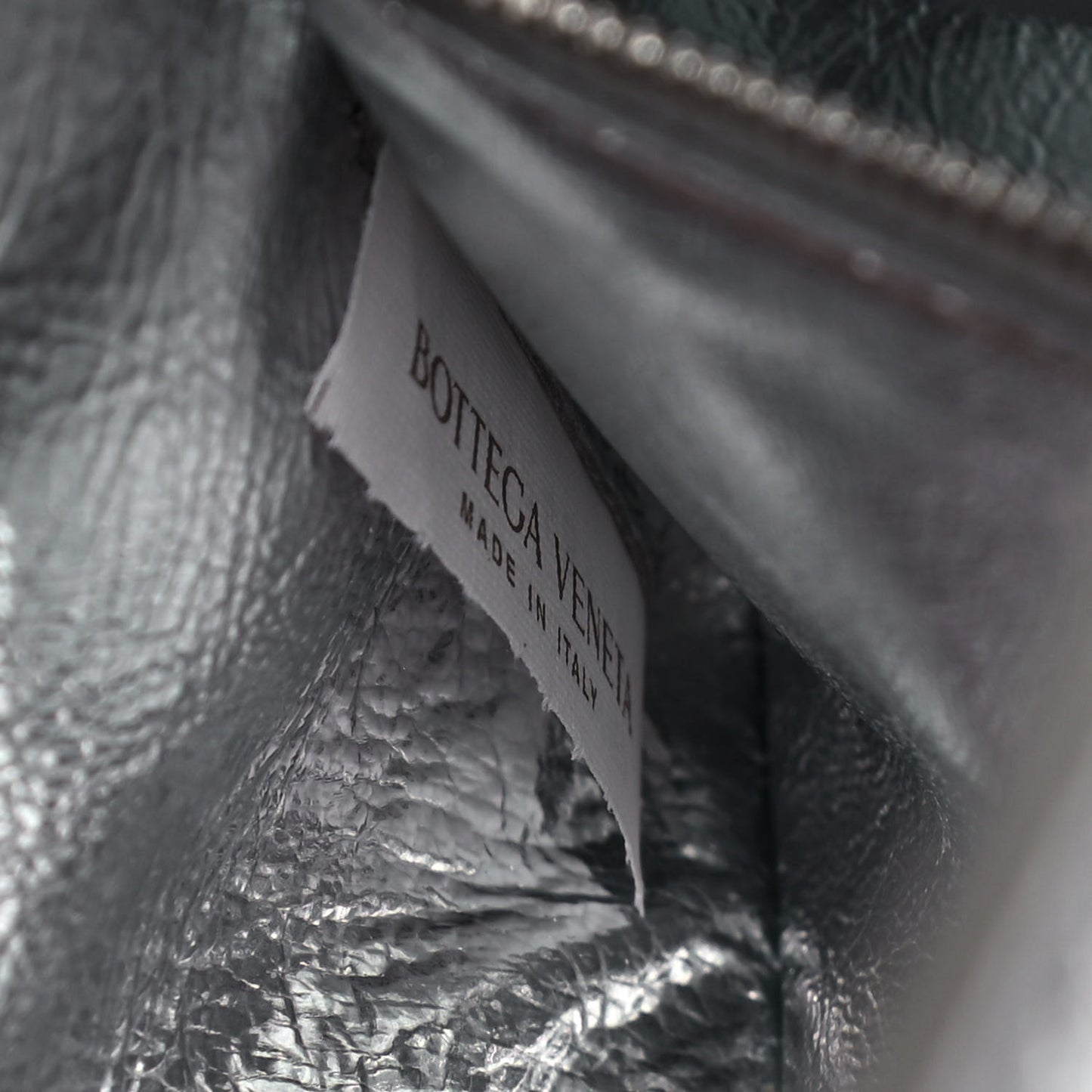 Metallic Lambskin Maxi Intrecciato Cassette Crossbody Bag Silver