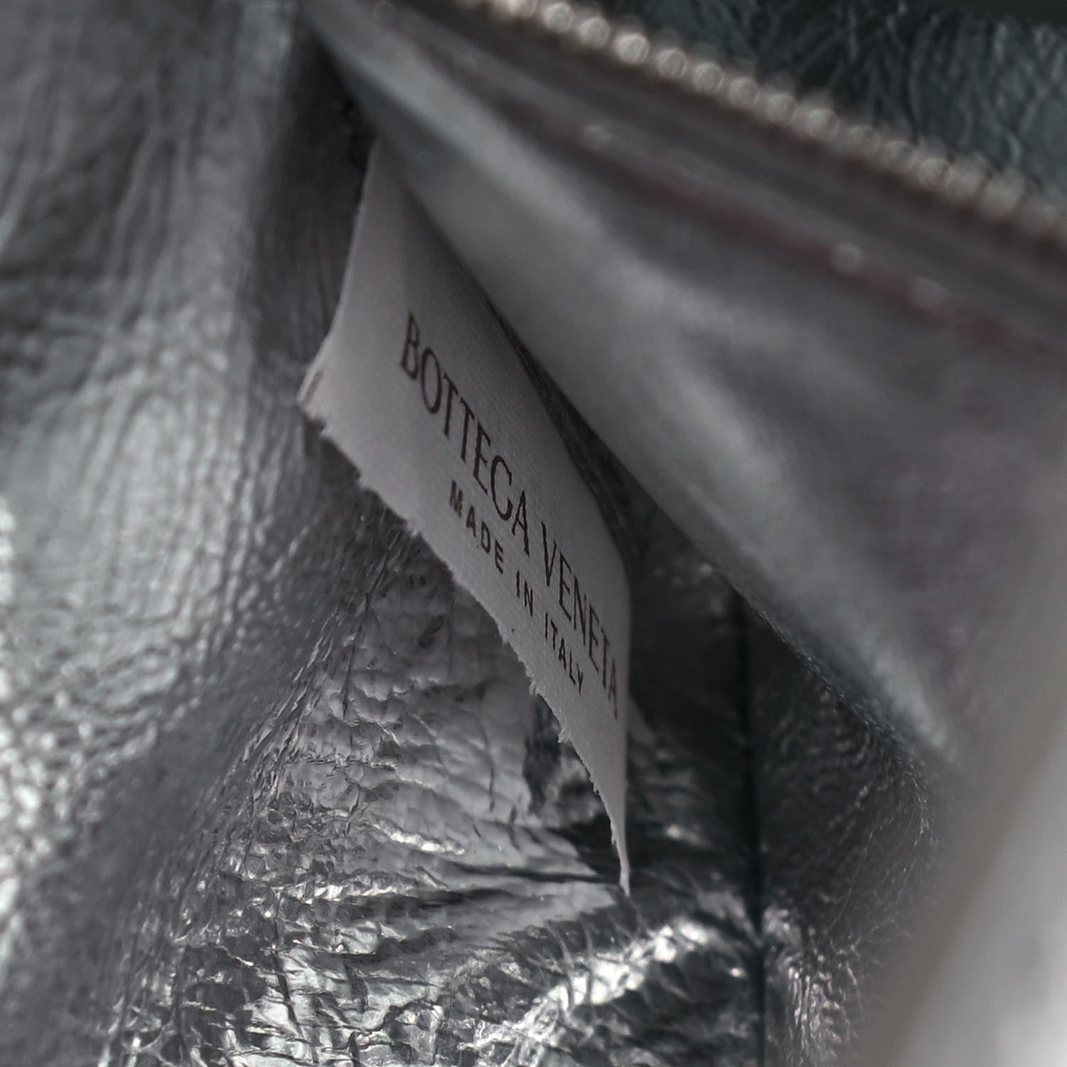 Bottega Veneta Metallic Lambskin Maxi Intrecciato Cassette Crossbody Bag Silver 6 of 13