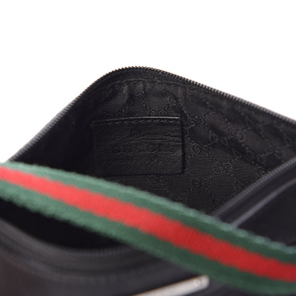 Gucci Denim Web Pochette Black 6 of 9