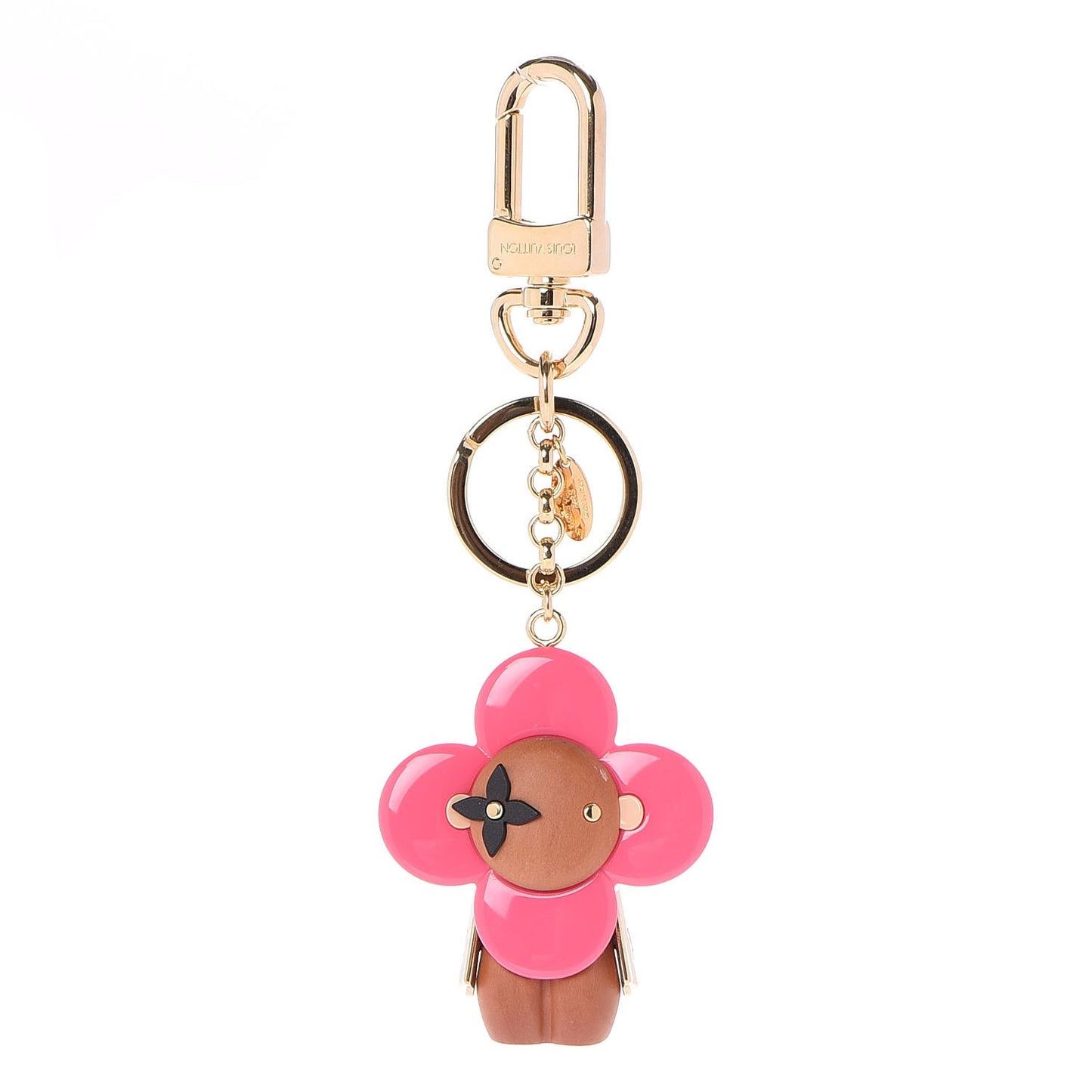 Resin Wood Vivienne Bag Charm Pink
