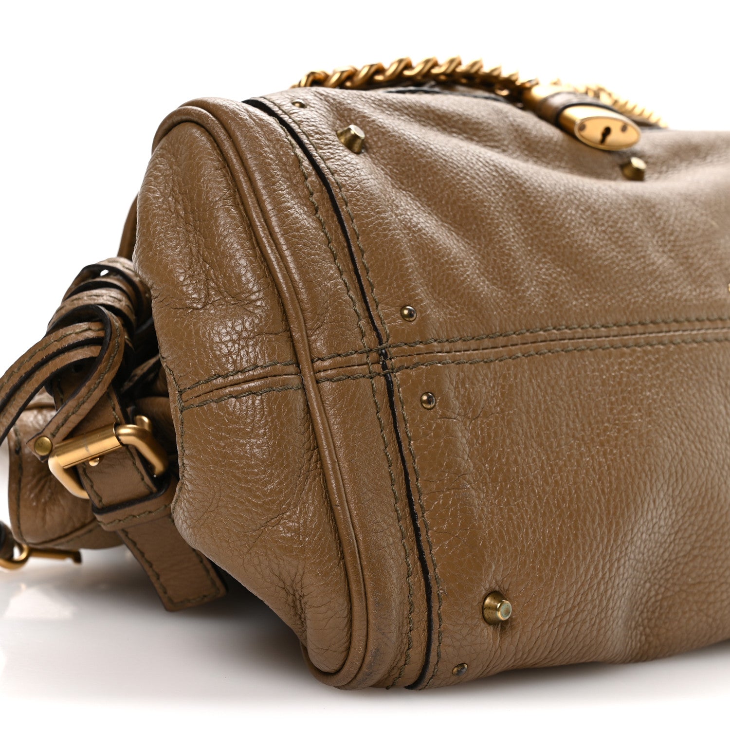 Chloe Calfskin Medium Paddington Capsule Satchel Elephant 9 of 10