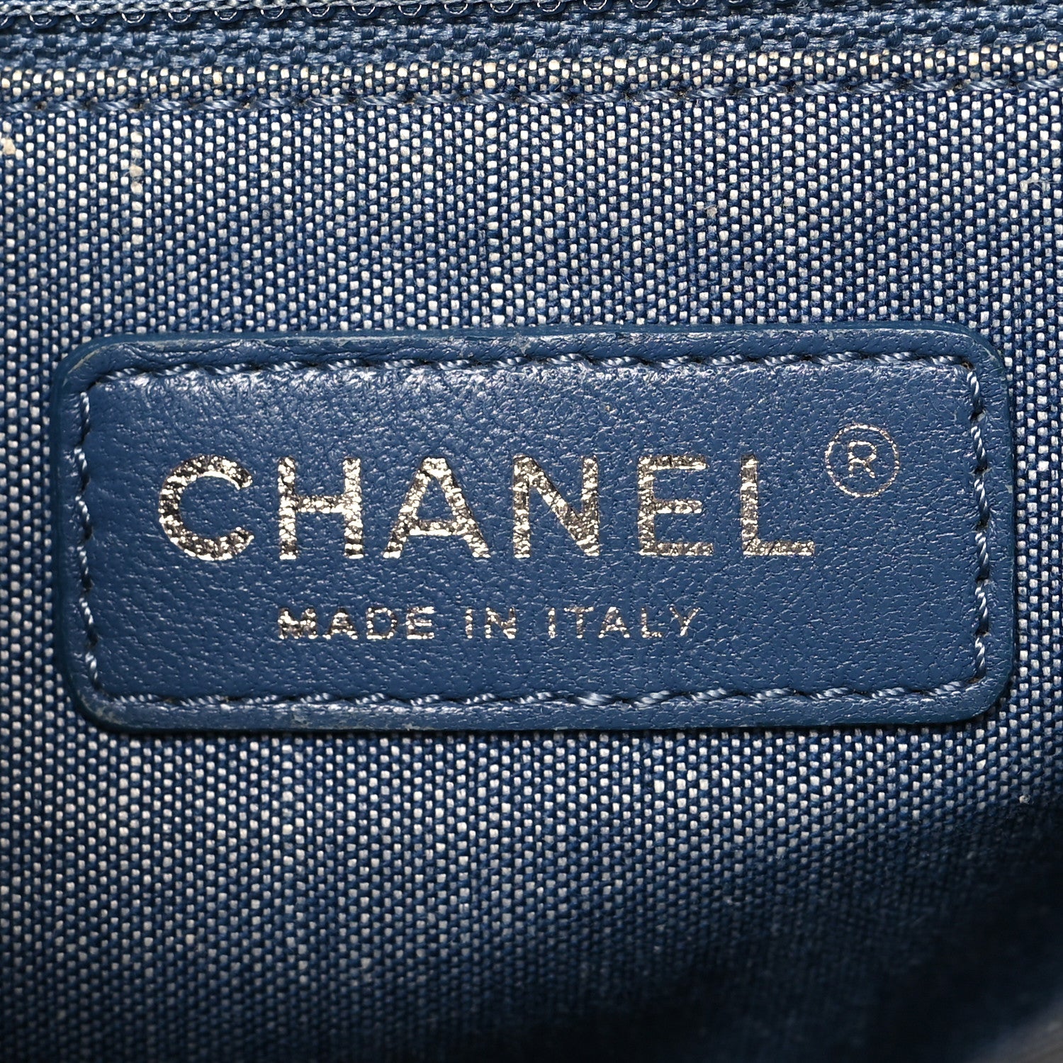 Chanel Denim Quilted Medium Graphic Flap Light Blue 6 of 13