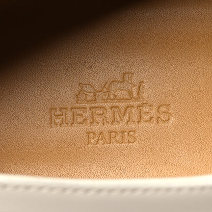 Hermes Glossed Calfskin First Derby 37 Beige Glaise 8 of 9