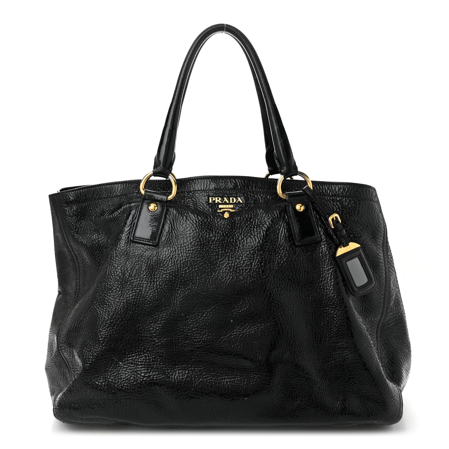 Prada Vernice Naplak Tote Black 1 of 10