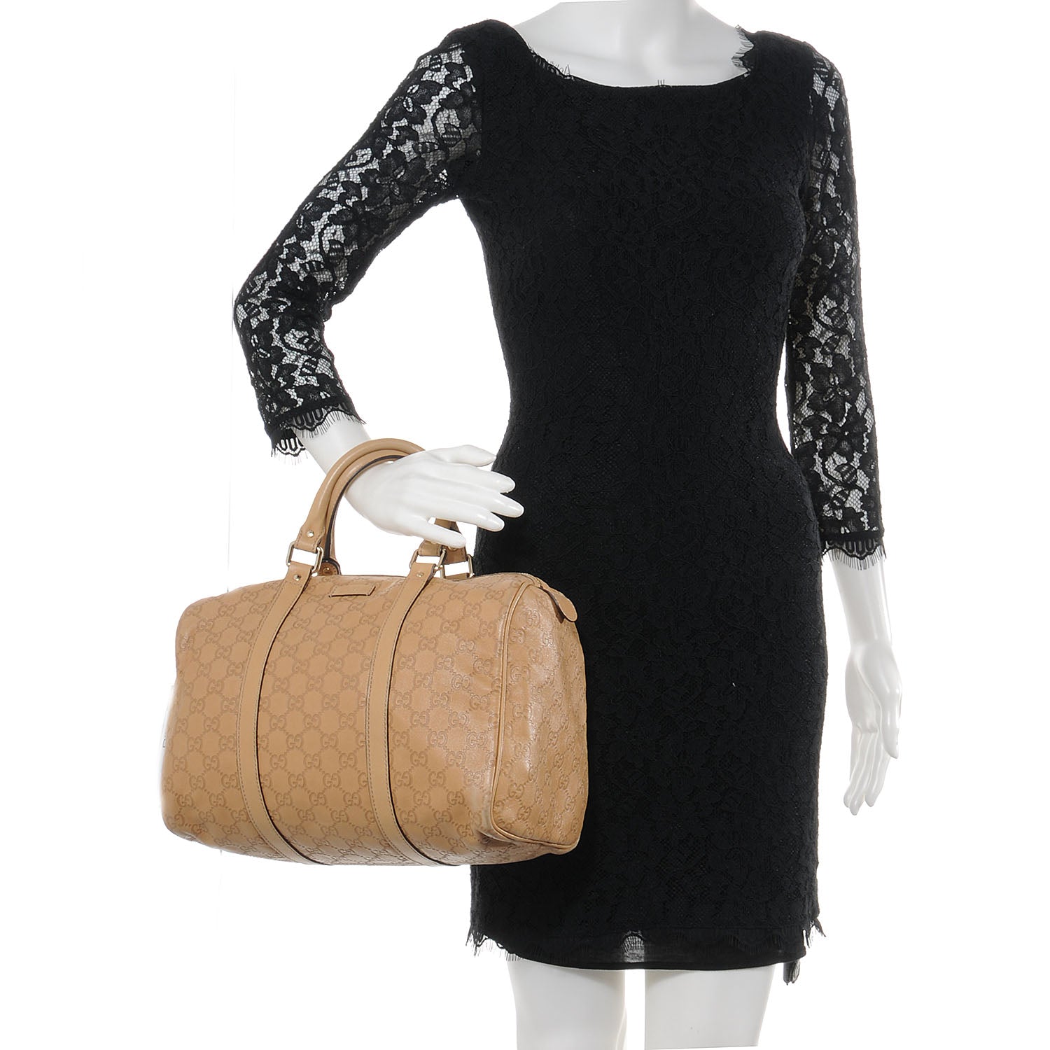 Gucci Guccissima Medium Joy Boston Beige 2 of 11