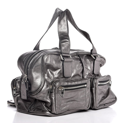 Chloe Metallic Calfskin Large Betty Shoulder Bag Charbon 3 of 7