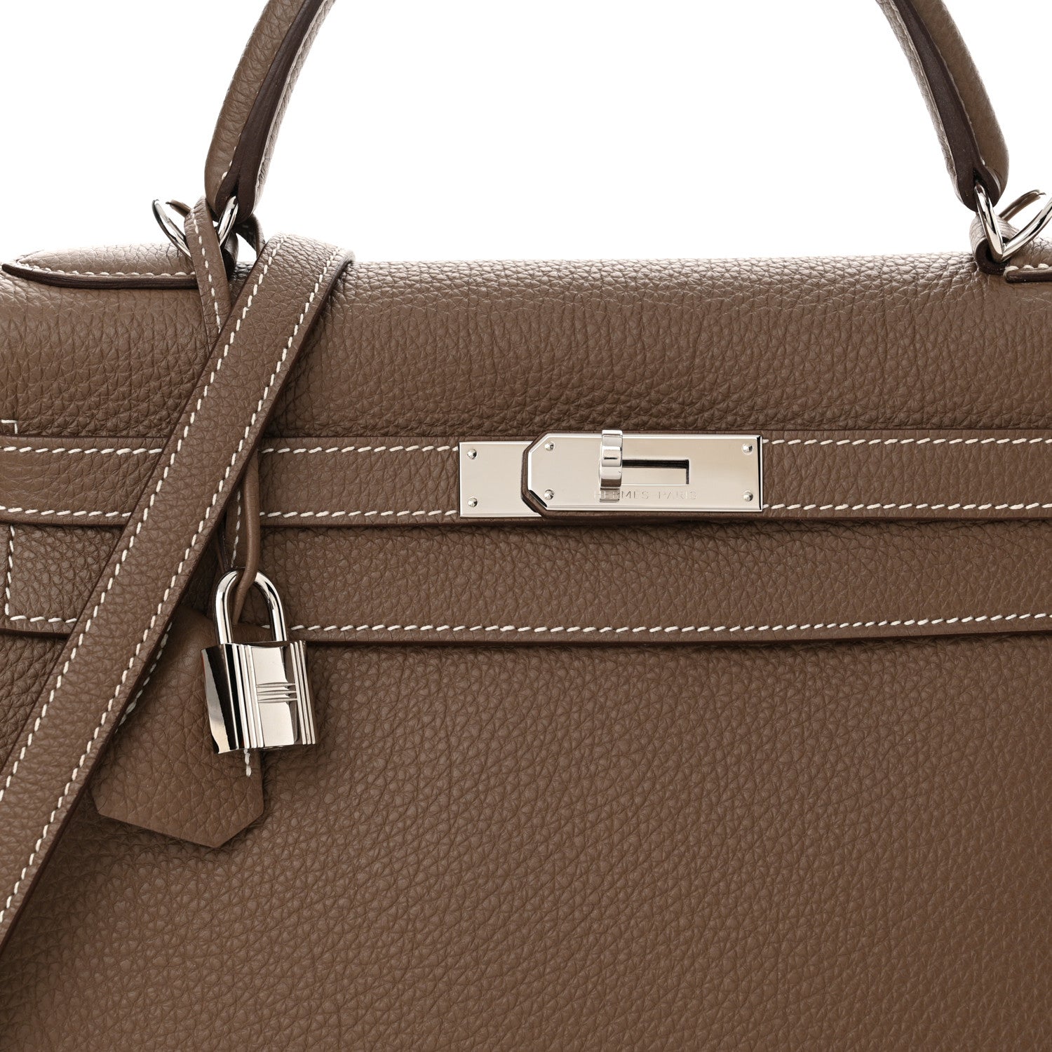 Hermes Togo Kelly Retourne 32 Etoupe 8 of 11