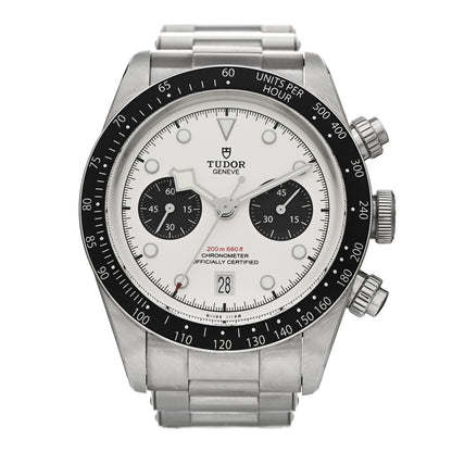 TUDOR Stainless Steel 41mm Black Bay Chronograph Panda Automatic Watch White 79360N 1 of 4
