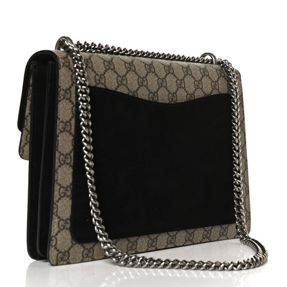 Gucci GG Supreme Monogram Medium Dionysus Shoulder Bag Black 3 of 13