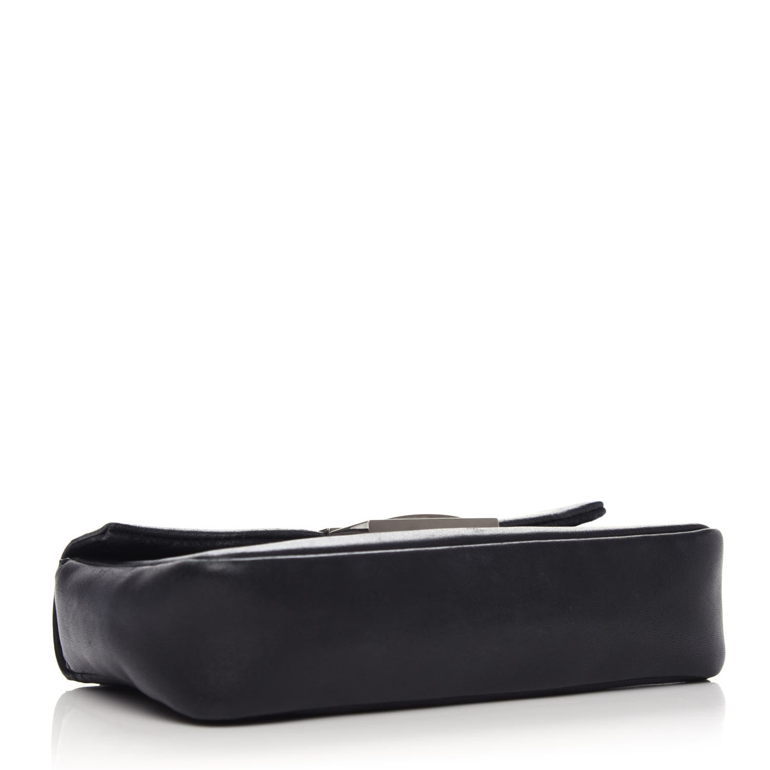 Fendi Shiny Nappa Mini Be Baguette Shoulder Bag Black 4 of 9