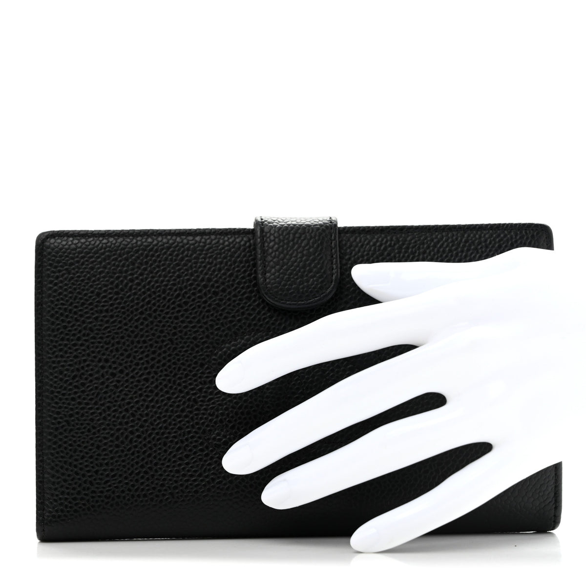 Chanel Caviar Timeless CC French Wallet Black 2 of 10