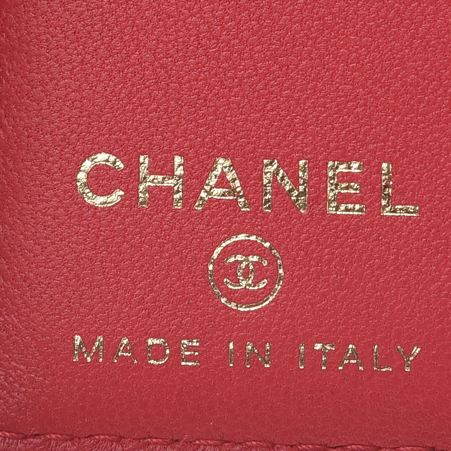 Chanel Lambskin Quilted Card Holder Wallet Dark Pink 6 of 8