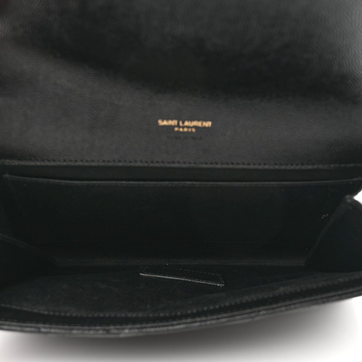 Grain De Poudre Matelasse Chevron Monogram Envelope Clutch Black