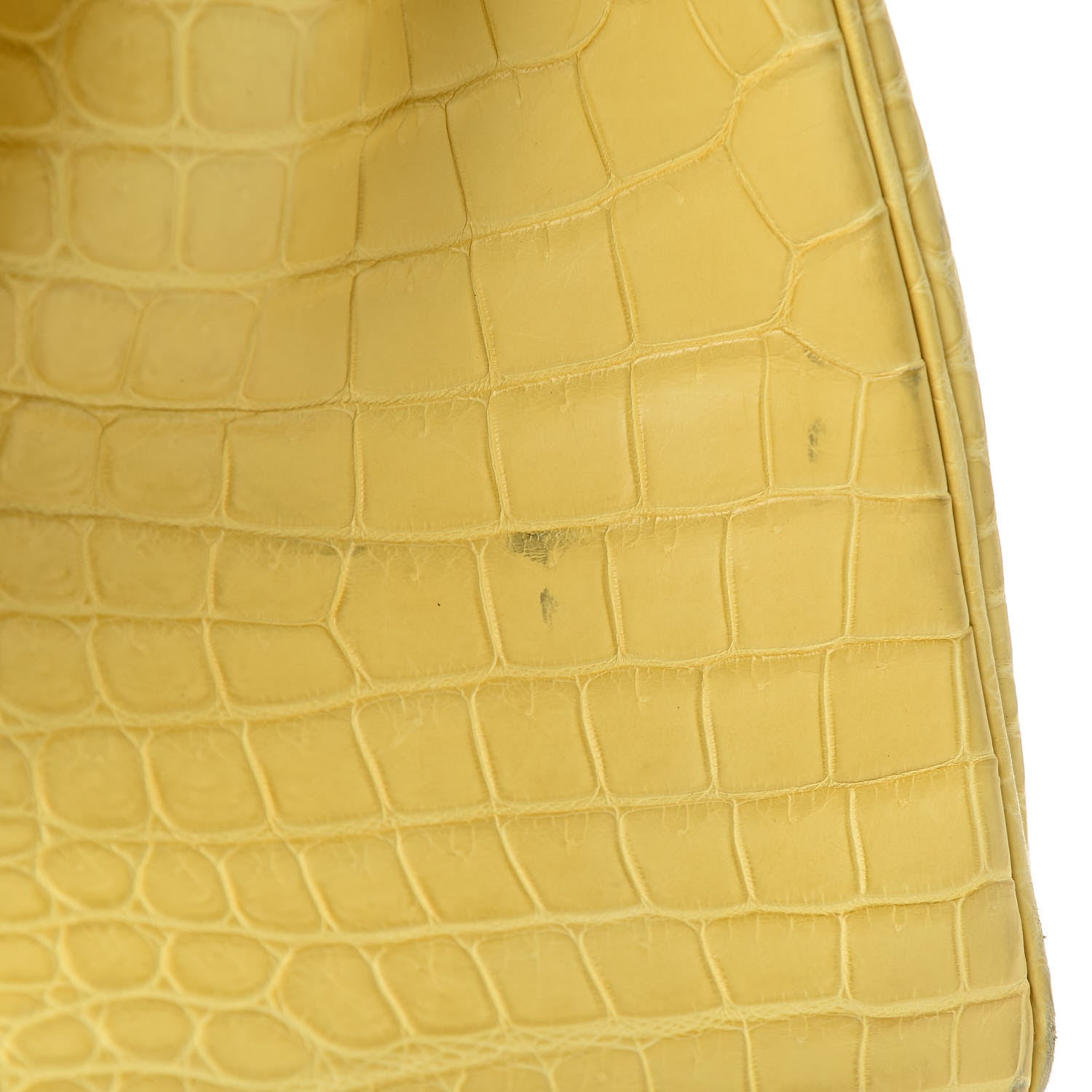 Hermes Matte Porosus Crocodile Birkin 35 Mimosa 31 of 39