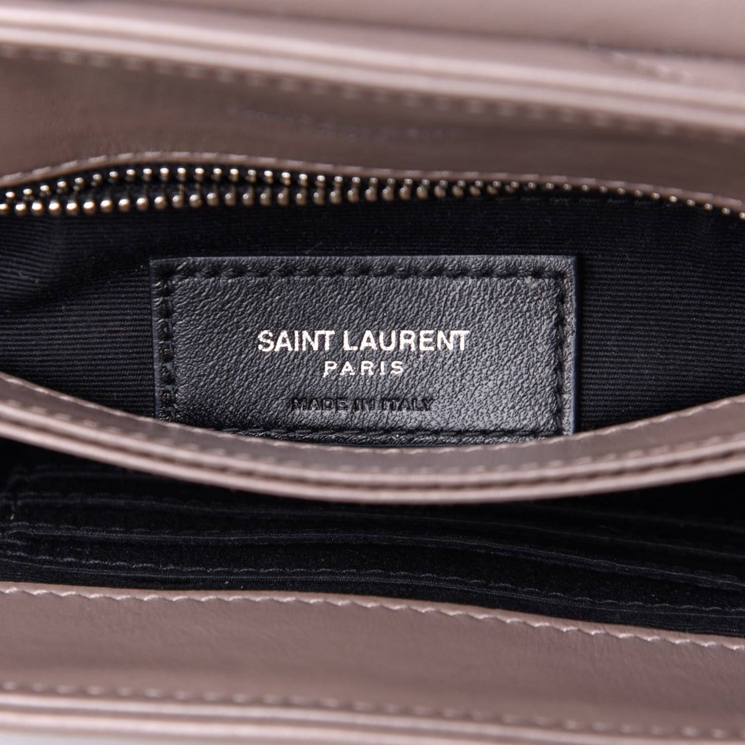 Saint Laurent Calfskin Y Quilted Monogram Toy Loulou Crossbody Bag Mink 8 of 10