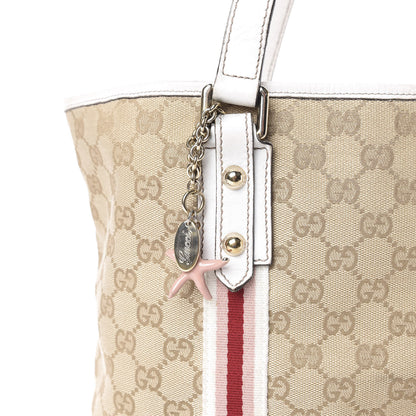 Gucci Monogram Medium Jolicoeur Tote White 10 of 10