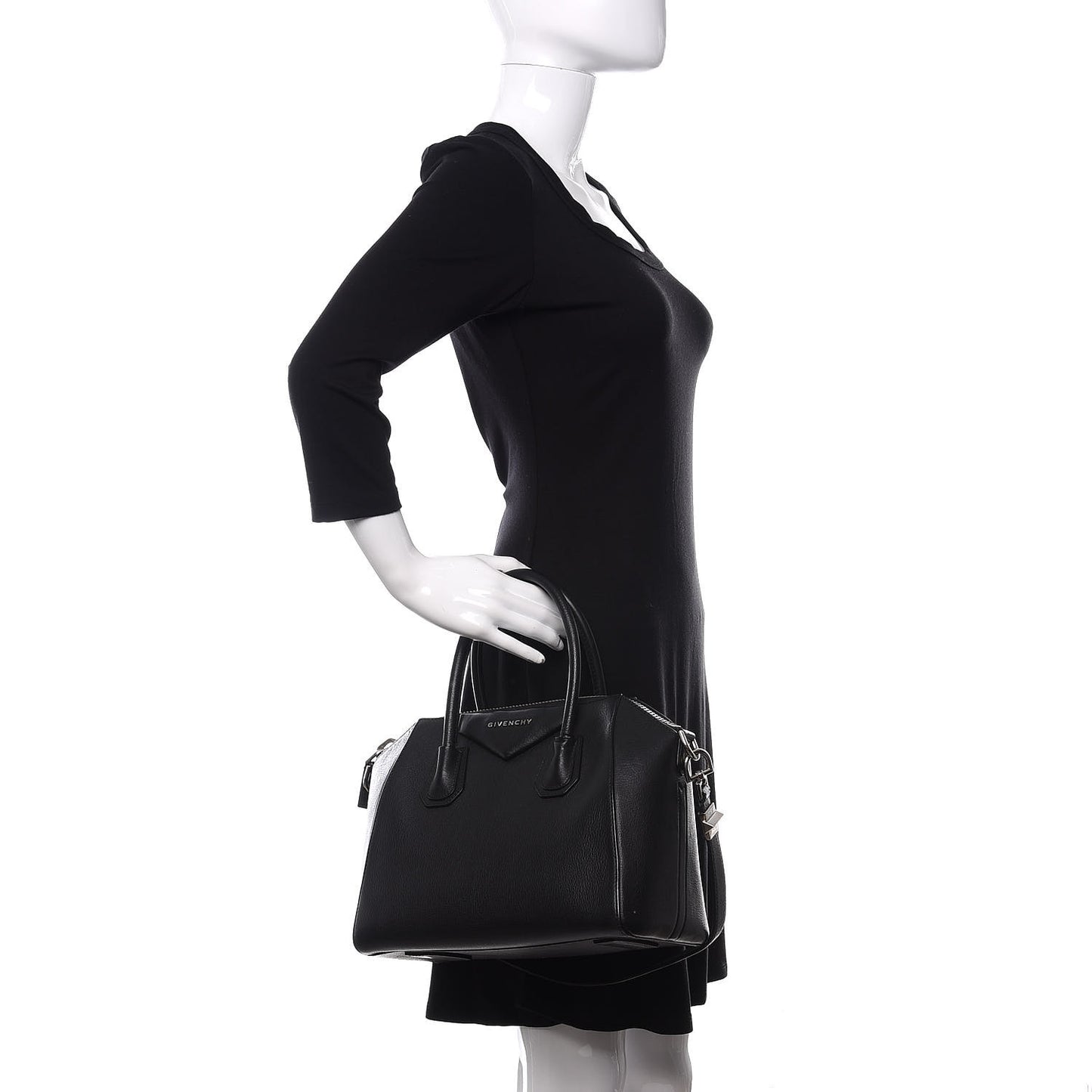 Sugar Goatskin Small Antigona Black