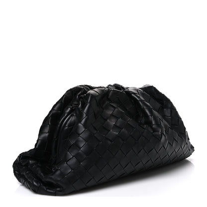 Bottega Veneta Nappa Maxi Intreccio The Pouch Oversized Clutch Black 3 of 10