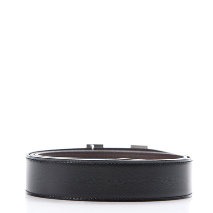Hermes Box Togo 32mm H Belt 100 Black Chocolate 2 of 5