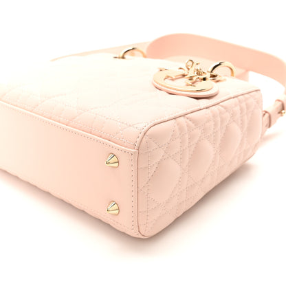 Christian Dior Lambskin Cannage Small My ABCDior Lady Dior Rose Poudre 9 of 9