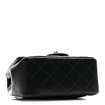 Chanel Lambskin Quilted Mini Square Flap Black 4 of 11