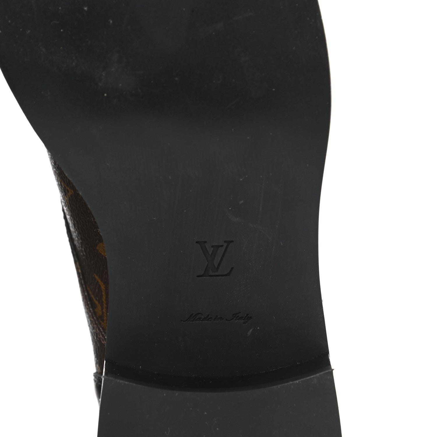 Louis Vuitton Calfskin Monogram Wonderland Flat Ranger Boots 39.5 Black 6 of 9