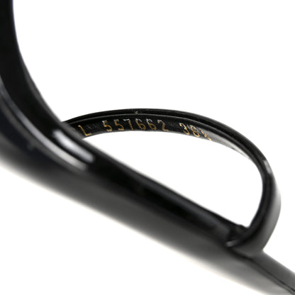 Saint Laurent Patent Calfskin Opyum 110 Sandals 36.5 Black 9 of 10