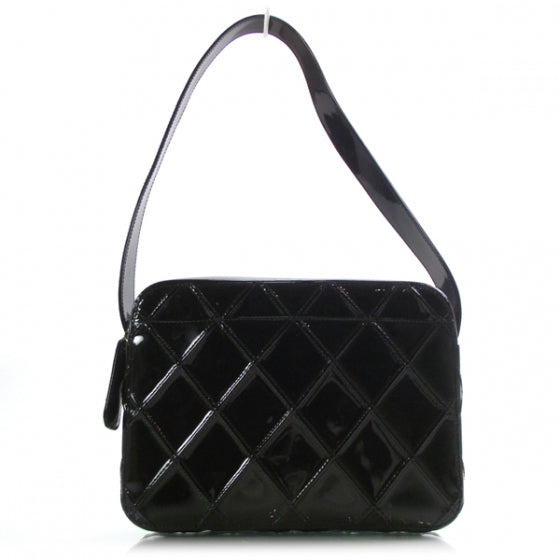 Chanel Patent Leather Shoulder Bag Black 1 of 11